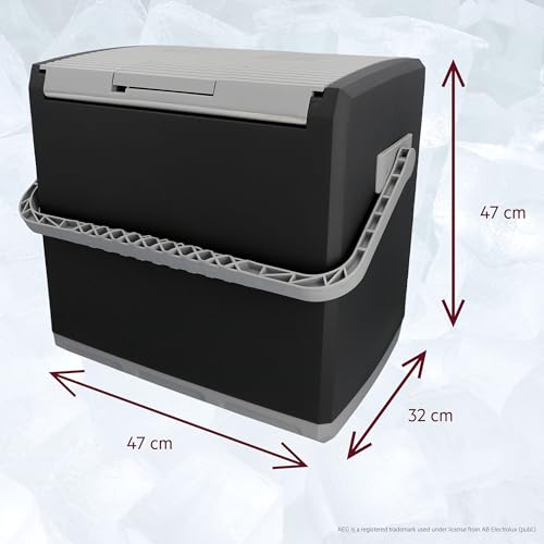 AEG Automotive Thermoelektrische Kühlbox KK 28 Liter, 12/230 Volt für Auto und Steckdose, schwarz