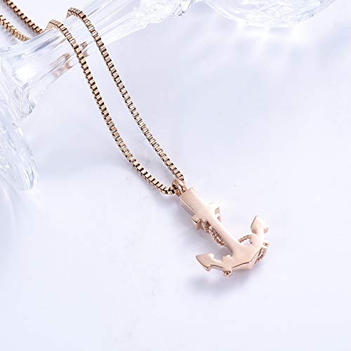 XSMZB Anchor Pendant Cremation Jewelry for Ashes Memorial Urn Necklace Navy Sailor Ashes Holder Stainless Steel Keepsake4