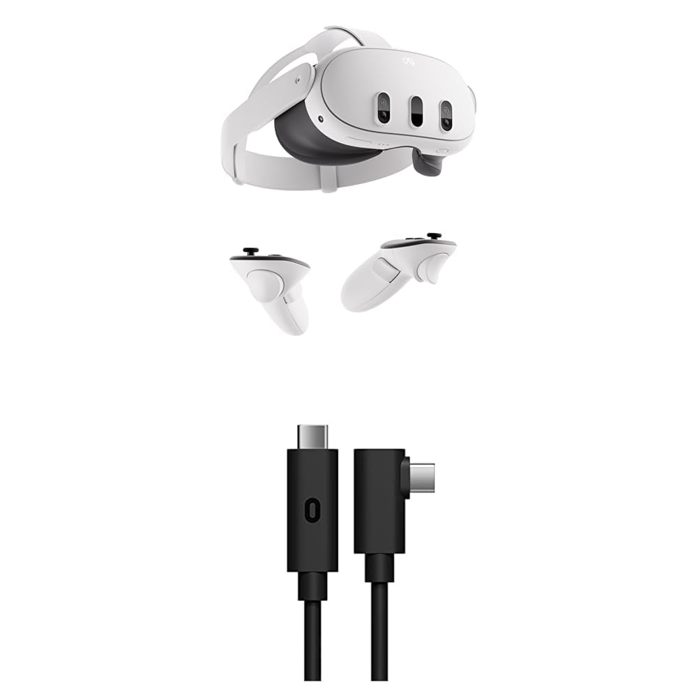  Quest 3 128GB + ヘッドストラップ+専用ケーブル Amazon.co.jp: Syntech Link ケーブル 5M 対応Oculus/Meta Quest