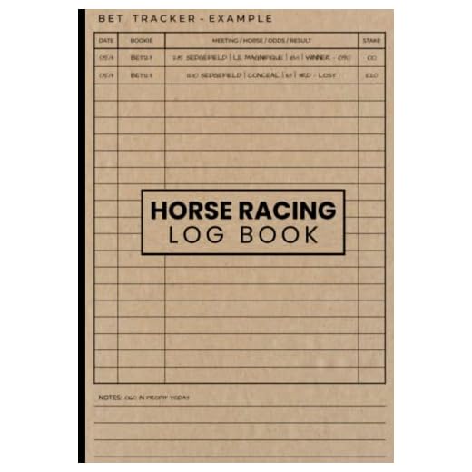 Horse Racing Log Book for Enthusiasts