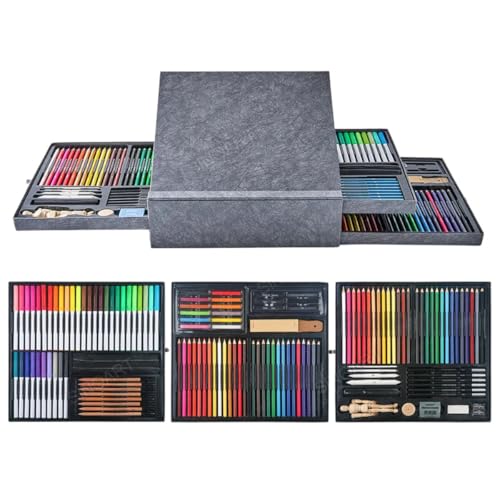 Kit 140 Peças Pintura Estojo Artístico Profissional SINOART