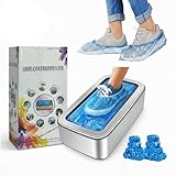 SKYVALE Shoe Covers Dispenser with 100pcs Shoe Cover Disposable Non Slip, Reliable and User-Friendly Shoe Cover Machine, Automatic Shoe Cover Dispenser for Office, Factory & Home