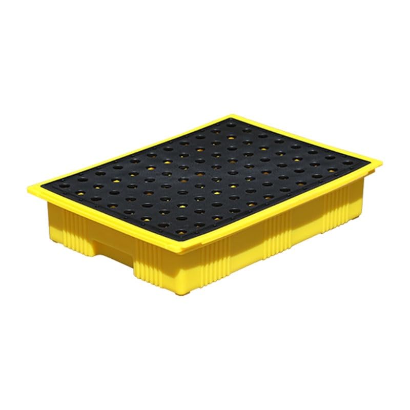 Palette de rétention avec orifice de drainage pour liquides