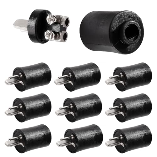 KUOQIY 10 Pièces Fiches de Haut-Parleur DIN 2 Broches, Connecteur de Câble Haut-Parleur HiFi 2...