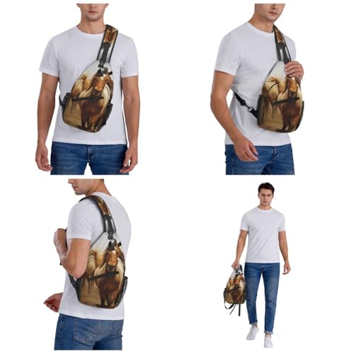 Bolso Cruzado Many Horses para Hombre y Mujer miniatura 7