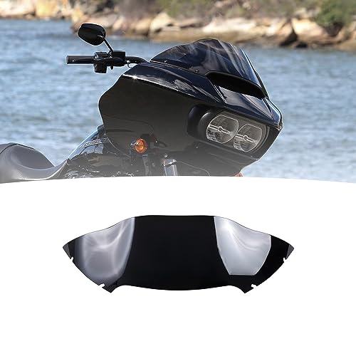 WYNMOTO 8 Black Windshield Windscreen Wind Splitter Compatible for 2015-2024 Harley Davidson Touring Road Glide FLTR 2016 2017 2018 2019 2020 2021 2022