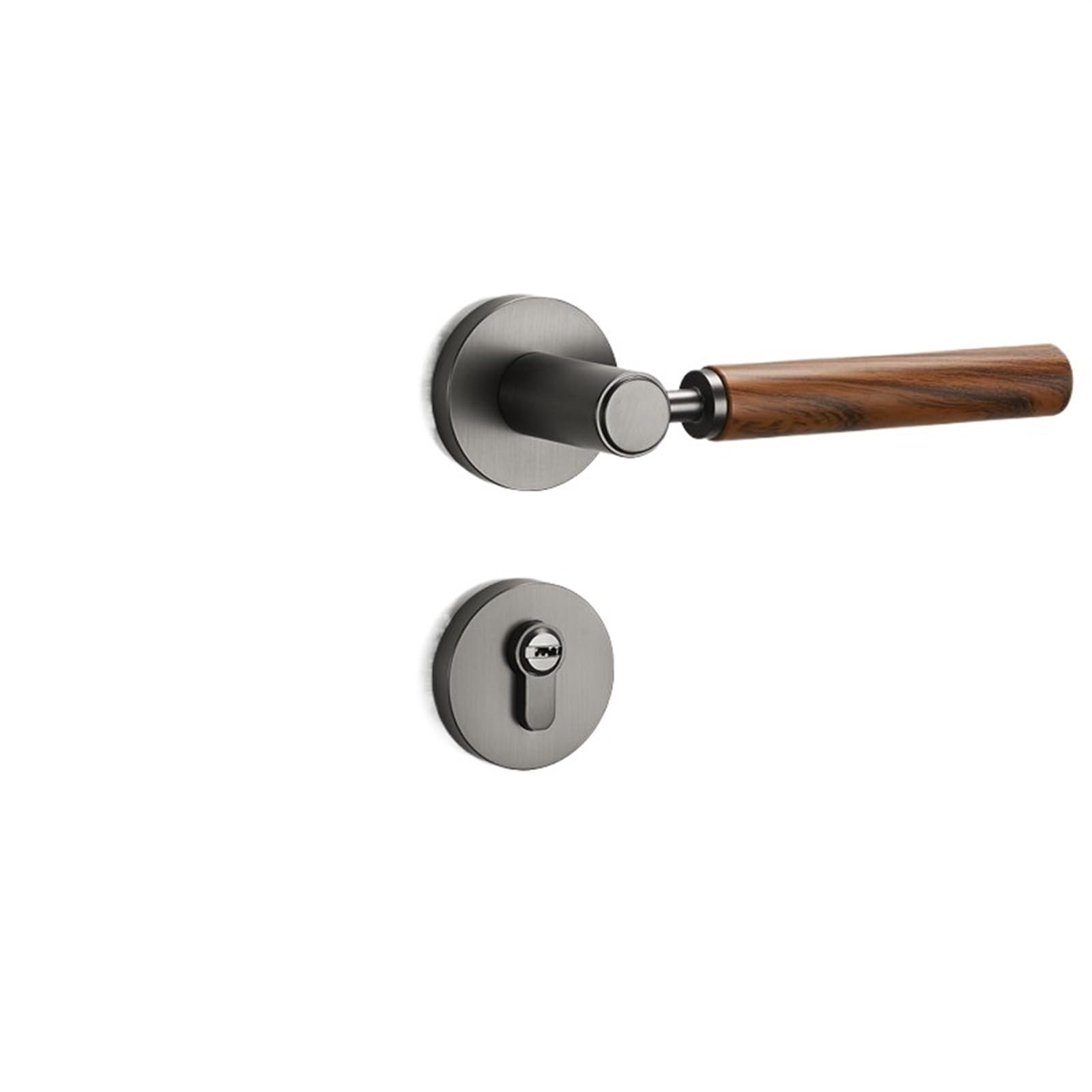 Yshiuol A2 Door Handles Zinc Alloy Bedroom Door Lock Handle Set Silent Security Indoor Universal Deadbolt Household Hardware For Home And Office(A2)