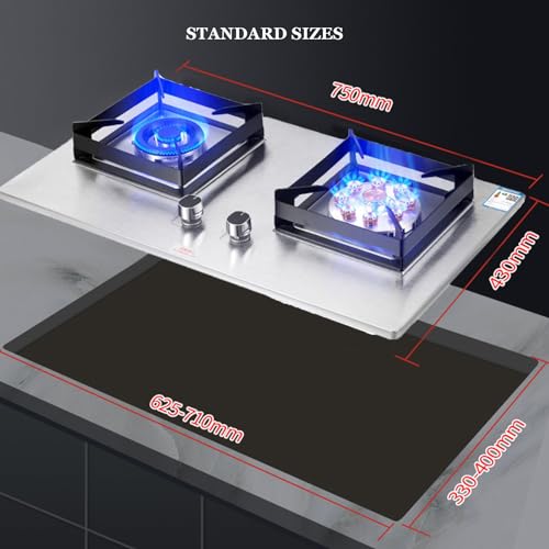Estufa a gas portátil 2 quemadores 42.5 x 75 cm de piso miniatura 2