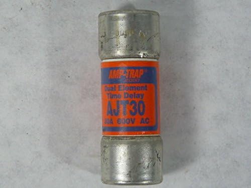Gould AJT30 SHAWMUT (MERSEN) 30, AJT Amp-Trap 2000 SmartSpot Time-Delay 30A Class J Fuse AJT-30, Color
