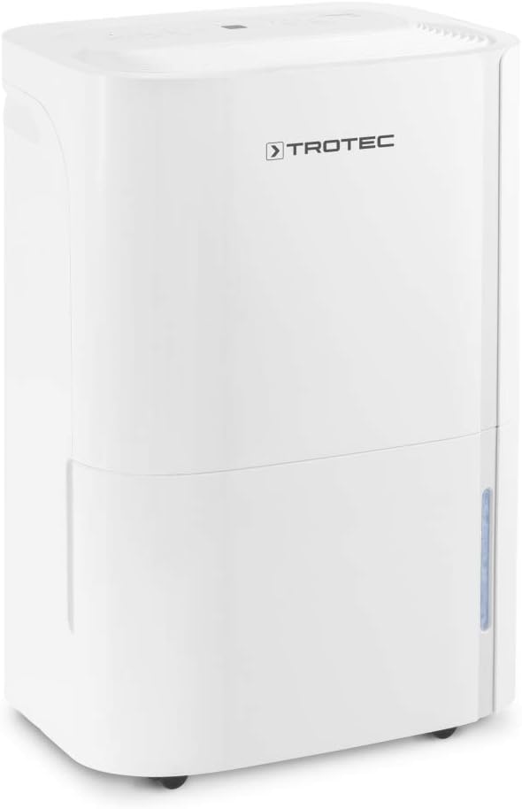 TROTEC TTK 66 E Electric Dehumidifier - Output 24 L/Day - Area 50 m² / 125 m³ - with Auto Shut-Off - for Home and Bedroom