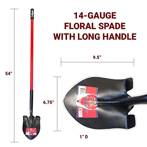 Bully Tools 92710 Floral Spade. Long American Ash Handle. Running Change To Fiberglass. #TOP4