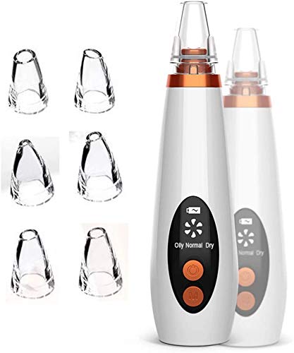 Preisvergleich Produktbild Mitesserentferner Porenreiniger, Elektrisch Mitesser Entferner Blackhead Remover Professionell Vakuumsauger Porensauger Set mit 6 Austauschbare Schonheit Kopfe und 3 Einstellbare Saugleistung