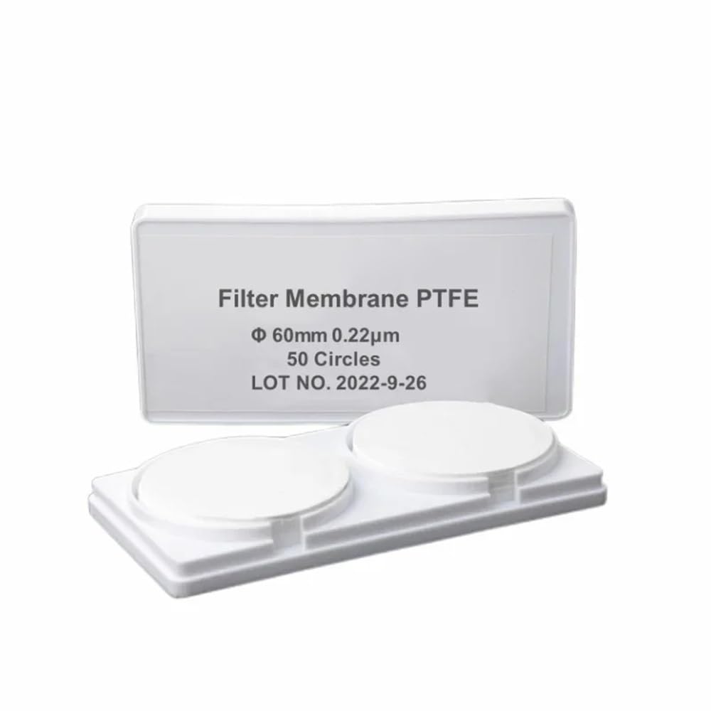 Laborausstattung und -bedarf Filtermembran PTFE-Membranfilter Hydrophobes PTFE Durchmesser 13 25 47 50 60 90 100 mm Porengröße 0,22,45 µm Kreise