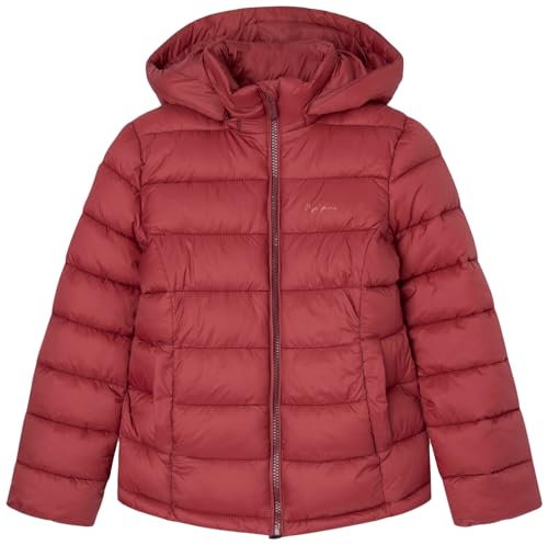 Pepe Jeans Simone Short Jacket, Rojo (Burgundy), 14 Years Niña