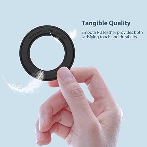 2 Pack Nillkin Universal Magsafe Ring Magnetic Wireless Charging Conversion Kit, SnapLink MagSafe Compatible Metal Ring for iPhone 13/13 mini/13 Pro Max/12/11,Samsung/Xiaomi and Other,Black