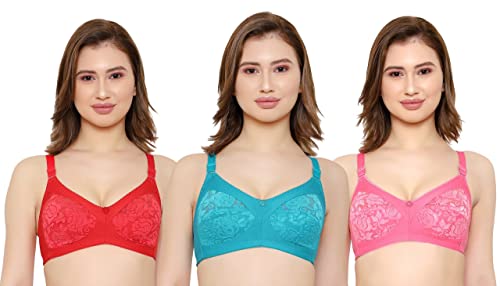 Image of Women Net Non-Padded Wire Free Regular Bra