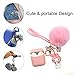 AirPods 2/1 Silicone Case, Adorable Replacement for Airpod Case Drop Proof (Silicone Skin and Cover for Apple Headphone Charging Case 2/1) with Fluffy Fur Ball Cute Cartoon Pets Keychains