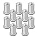Grand General 10269SP Chrome 33mm x 3-1/8" Plastic Pointed Push-On Nut Cover with Flange
