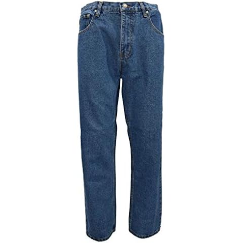 Georgio Peviani Mens Comfort Fit Jeans Classic 5 Pocket Regular Denim Trousers (Waist 40" Leg 31") Cover