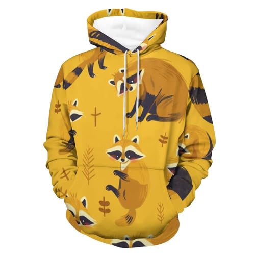 Hoodie raton laveur brun sweat idéal pour vos moments de détente