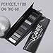 UCANBE Smokey Eyeshadow Palette, Dark Black White Gray Silver Natural Nude Matte Shimmer Eye Shadow Pallet for Smoky Emo Goth Makeup, 12 Color High Pigmented Long Lasting Waterproof Pallete with Brush