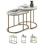 table basse formica année 50 【L'effet marbré haute gamme :】Notre table basse gigogne a un style marbré. Avec un mélange de couleur doré et marbré, notre table de salon peut intégré à tous les décorations différentes de votre salon, chambre, bureau.