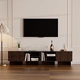 Modular TV Stand for 100-Inch TV,Also Used as Storage Sideboards,Bookcase,4pcs End Table,Nightstand,Buffet Cabinets with Adjustable Shelf,Coffee Table for Living Room,Dining Room,Bedroom, Walnut