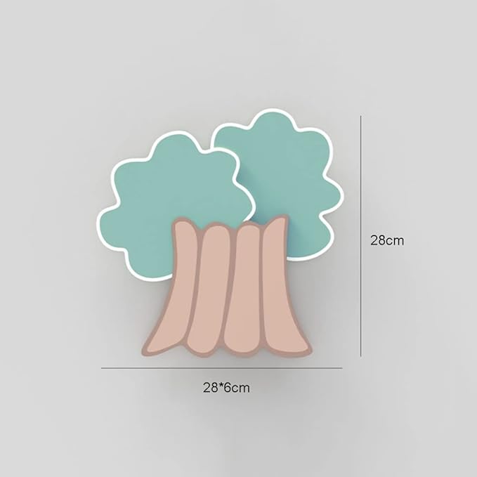 Jadssox Children's Room LED Wall Light Cartoon Tree Wall Sconce Lamp, Interior Wall Mount Lighting Fixture Kids Bedroom Bedside Lamps, 24W Headboard Lamps for Living Room Nursery photo 3