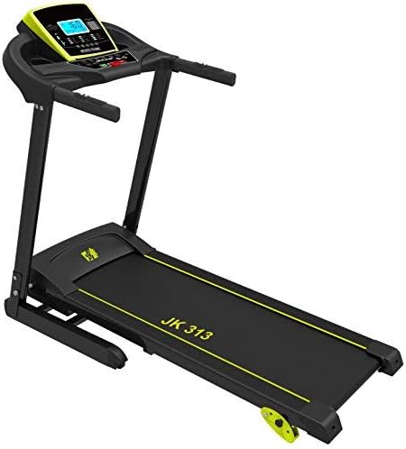 F4h jk313 digital folding treadmill, 2017 new generation digital motorised treadmill with full certification, manual Incline, digital control technology with a 2.0HP motor 16 kilom max speed, smooth start speed, high powered speakers, usb audio interface, 12 professional running programs, built in wheels,a lifetime frame guarantee, 5- year motor cover