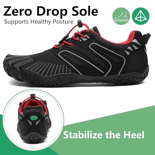 Image of SAGUARO Womens Mens Barefoot Shoes Minimalist Trail Runner Wide Toe Box Zero Drop Outdoor Cross Training Shoe