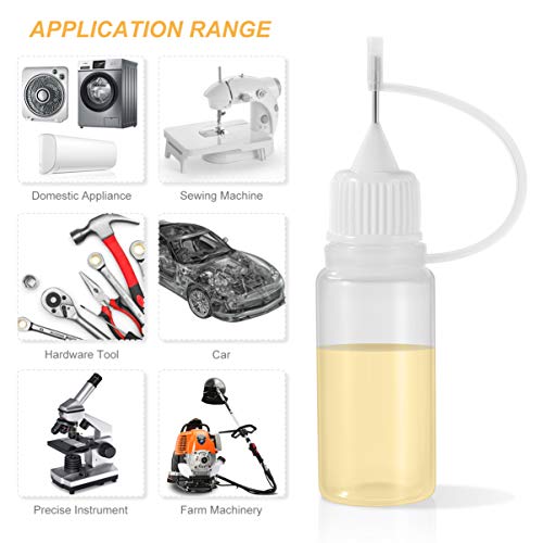 Botellas de pegamento con punta de aguja EXCEART de 10 ml para aplicar sin derrames 6