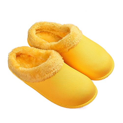 Pantoufles en coton femmes : chausson d'hiver plat aux finitions soignées