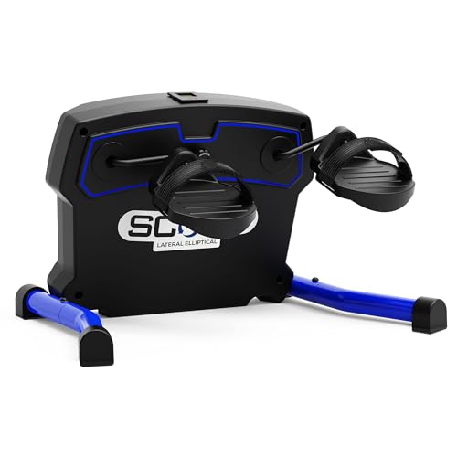 SCOOP Lateral Elliptical, Lateral Motion Exerciser Strengthen Knees, Hips and Lower Back. Improve Balance & Mobility. Reduce Joint Pain. NEW Smoother Action, NEW Adjustable Velcro Pedals