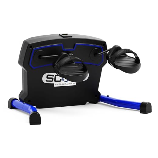 SCOOP Lateral Trainer - Compact, Lightweight, Under Desk Lateral Motion Exerciser | at Home Fitness for Legs, Knees, Hips and Lower Back. Improves Strength, Balance and Mobility, Reduces Joint Pain (Black)