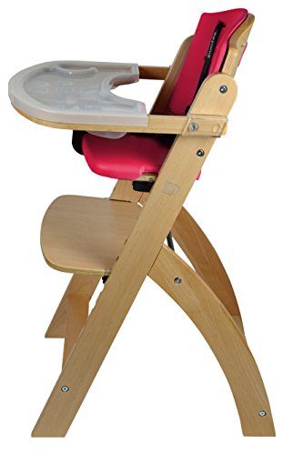 abiie beyond wooden high chair with tray