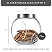 JoyJolt All-Sides Cookie Jar. Set of 2 Cookie Jars for Kitchen Counter with Lids, Candy Jar, Dog Treat Container, Laundry Detergent Container, Large Canisters, Half Gallon Glass Jar with Lid Airtight