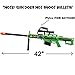 Elite Tactical Force AWM Sniper Rifle Military Action 1:1 Scale Toy Machine Gun with Target Scope, Magazine, Bullets, Lights and Realistic Sounds (42 Inches)