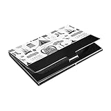 Matériau : impression cuir avant et arrière + acier inoxydable noir poli + doublure en microfibre, durable, agréable au toucher et anti-traces de doigts. La doublure intérieure en microfibre empêche les rayures des cartes. Le fermoir est assez serré pour ne pas s'ouvrir dans votre poche.