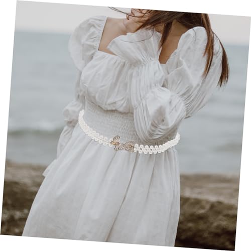 Didiseaon Pearl Waist Chain for Women Adjustable Dress Belt Accessory for Brides and Special Occasions Lightweight and Comfortable Sash for Weddings and Parties2