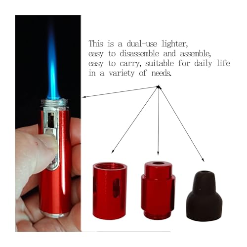 Encendedor de soplete metálico recargable de butano miniatura 2