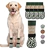 KOOLTAIL Dog Socks for HotCold Pavement to Prevent Licking Paws ScratchingAnti Slip Dog BootsPaw Protector for Hardwood FloorsTraction Control Grip Booties for Small Medium Large Senior Dogs L