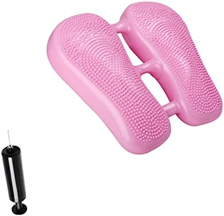 Balance Steppers for Exercise, Inflatable Stepper, Air Cushion for Balance Board, Aerobic Stepper Step Platform Trainer, PVC Massage Dots Balance Cushion Board, with Air Pump (A)