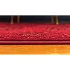 Unique Loom Tekke Collection Over-Dyed Saturated Traditional Torkaman Area Rug (7' 0 x 10' 0 Rectangular, Red/Black)