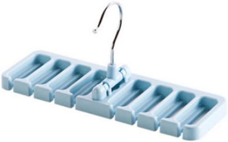 Storage Rack Tie Belt Organizer Ties Belt Rack Hanger Holder Hook Closet Organization Multifunctional Wardrobe (Color : Blue, Size : Mcode) (Blue Mcode)