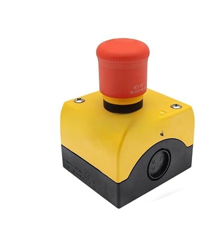 1PCS NEW for Emergency Stop Button Box M22-PV/KC02/IY