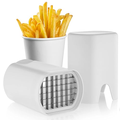 French Fry Cutter Tool White – Tool Food Dicer Veggie Dicer Chopper Veg Chopper White French Fry Cutter Natural Cut Rapid Slicer Vegetable Dicer Potato French Fry Slicer Manual French Fry Cutter