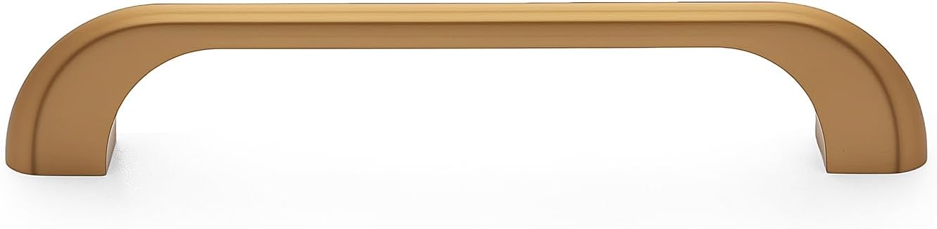 HARPOON 10 Pack Modern Drawer Handle Wardrobe, Kitchen Bar Cabinet Pulls Hardware, 5 Inch Hole Center, Champagne Bronze