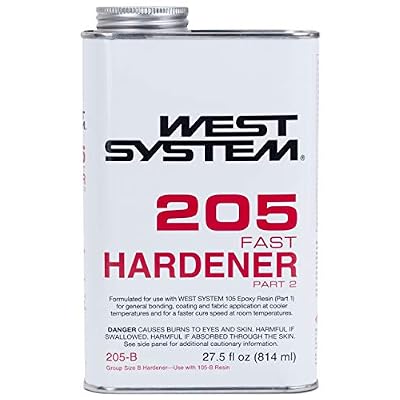 WEST SYSTEM 105B Epoxy Resin (126.6 fl oz) Bundle with 205B Fast Epoxy Hardener (27.5 fl oz) and 300 Mini Pumps Epoxy Metering 3-Pack Pump Set (3 Items)
