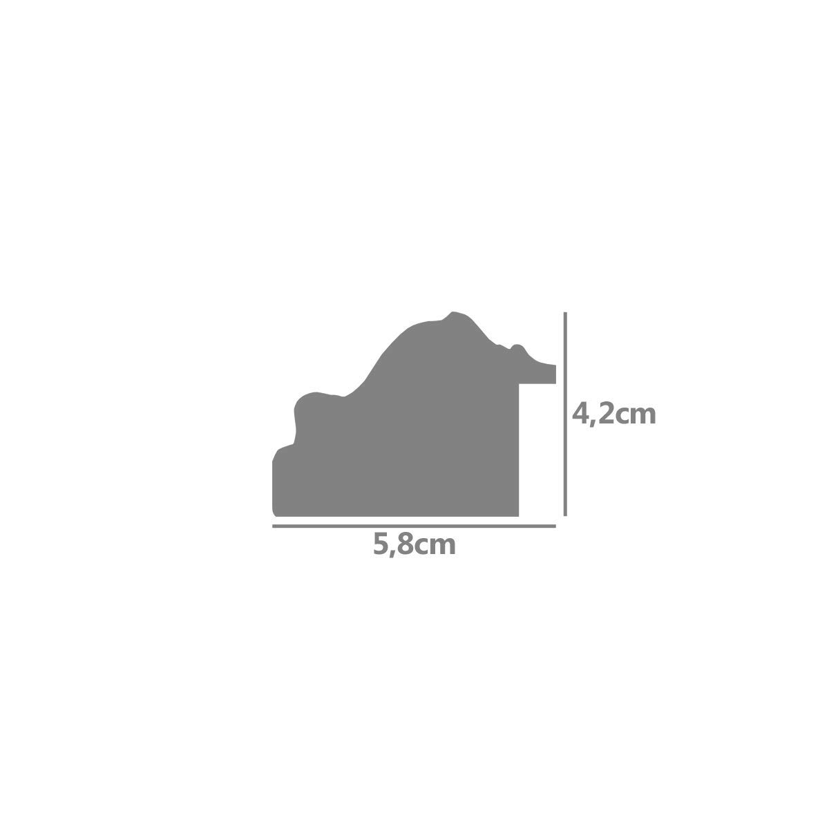 Wallazz Cornice Portafoto in Legno Pregiato - Made in Italy - Vetro Sintetico Infrangibile Crilex - Cornice per Tela - Design Italiano e Qualità Artigianale,40x50cm Foglia Oro