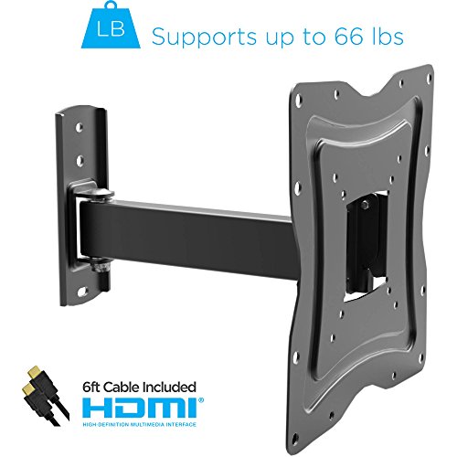 Onn Full-Motion Wall Mount For 10"- 50" Tvs With Tilt And Swivel Articulating Arm And Hdmi Cable (Ul Certified) #TOP1